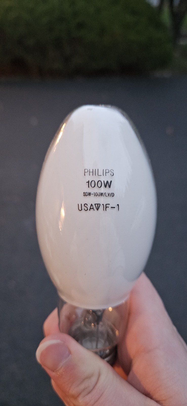 Philips SDW-100W/LV/D 100 Watt White High Pressure Sodium Diffuse Bulb 313460
