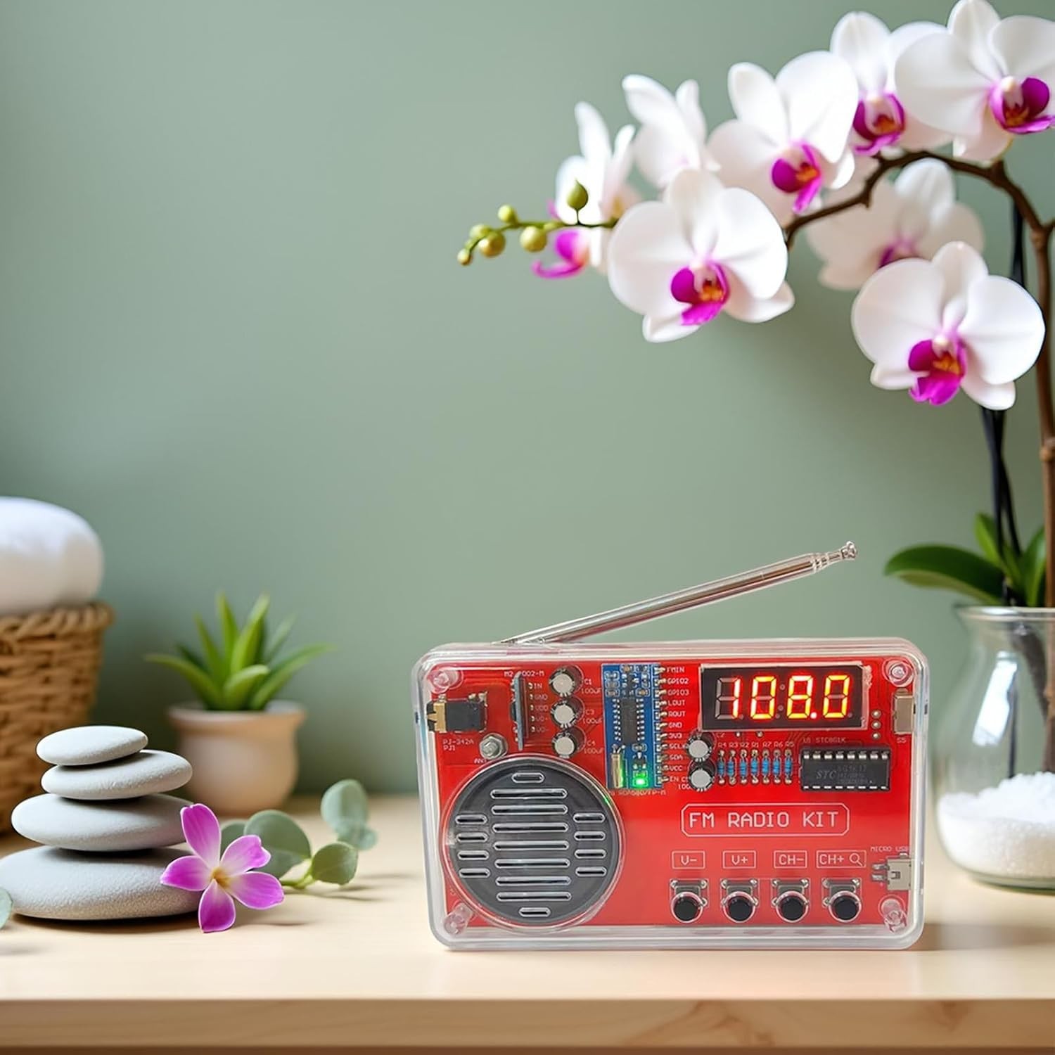 150Hz-20KHz DIY FM Radio Electronic Kit Adjustable Frequency Soldering Project