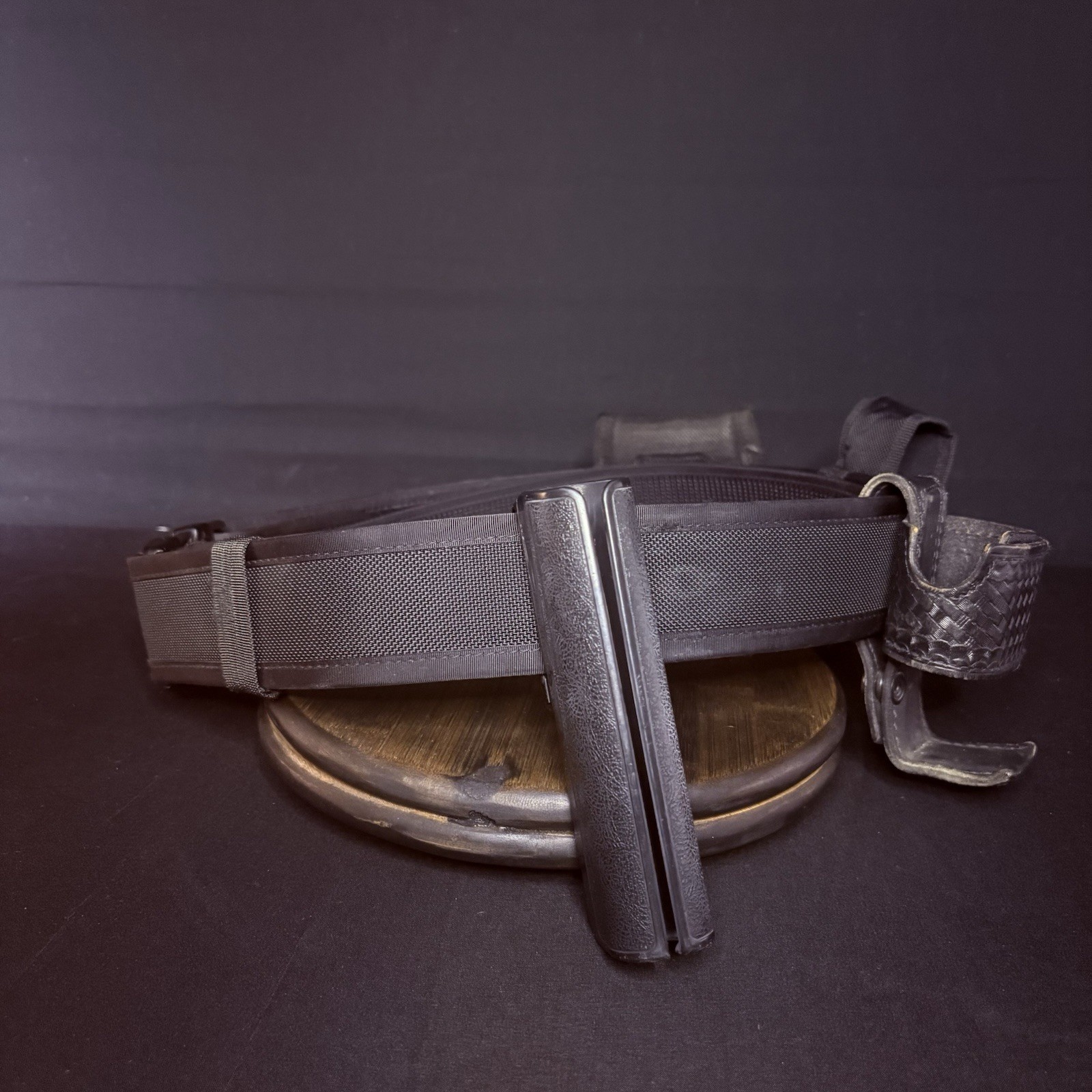 Bianchi Nylon Duty Belt 34″- 40″ w/Radio Case, ASP Baton Holster, Handcuff Pouch