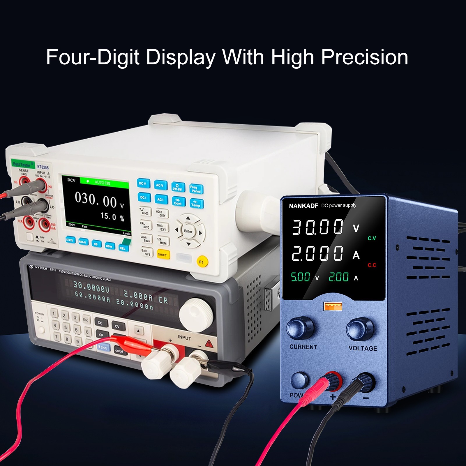DC Adjustable 0-32V 62V 0-5A 10A Lab Power Supply Variable Programmable Sources