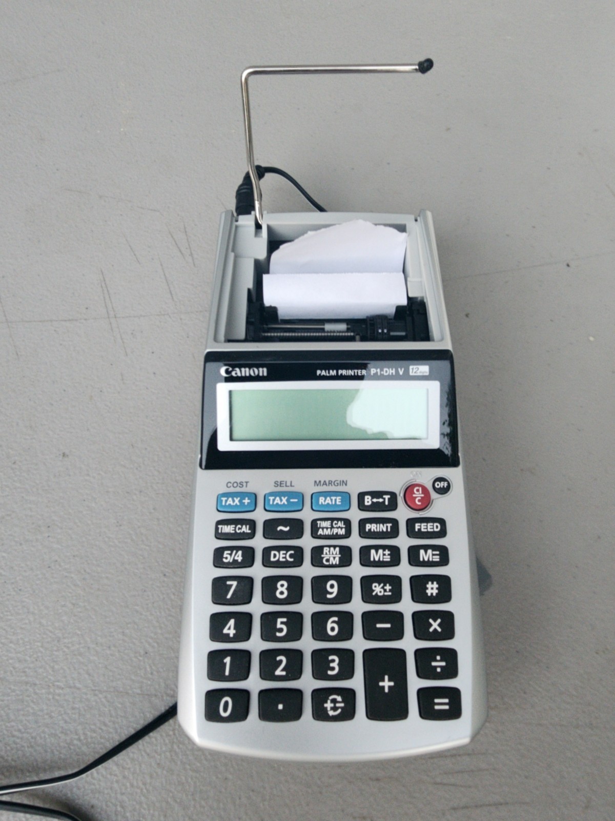 Cannon Palm Printer P1-DH V 12 Digit For Tax And Business With AC Adapter Tested