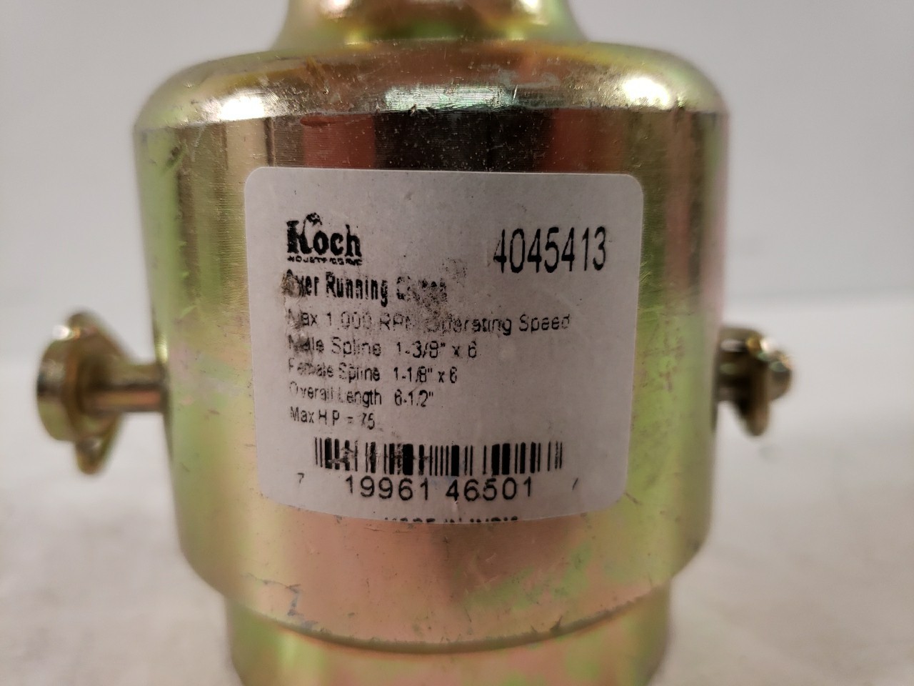 Koch Industries 4045413 Over Running Clutch 1000 RPM Maximum w/1-3/8 x 6″…