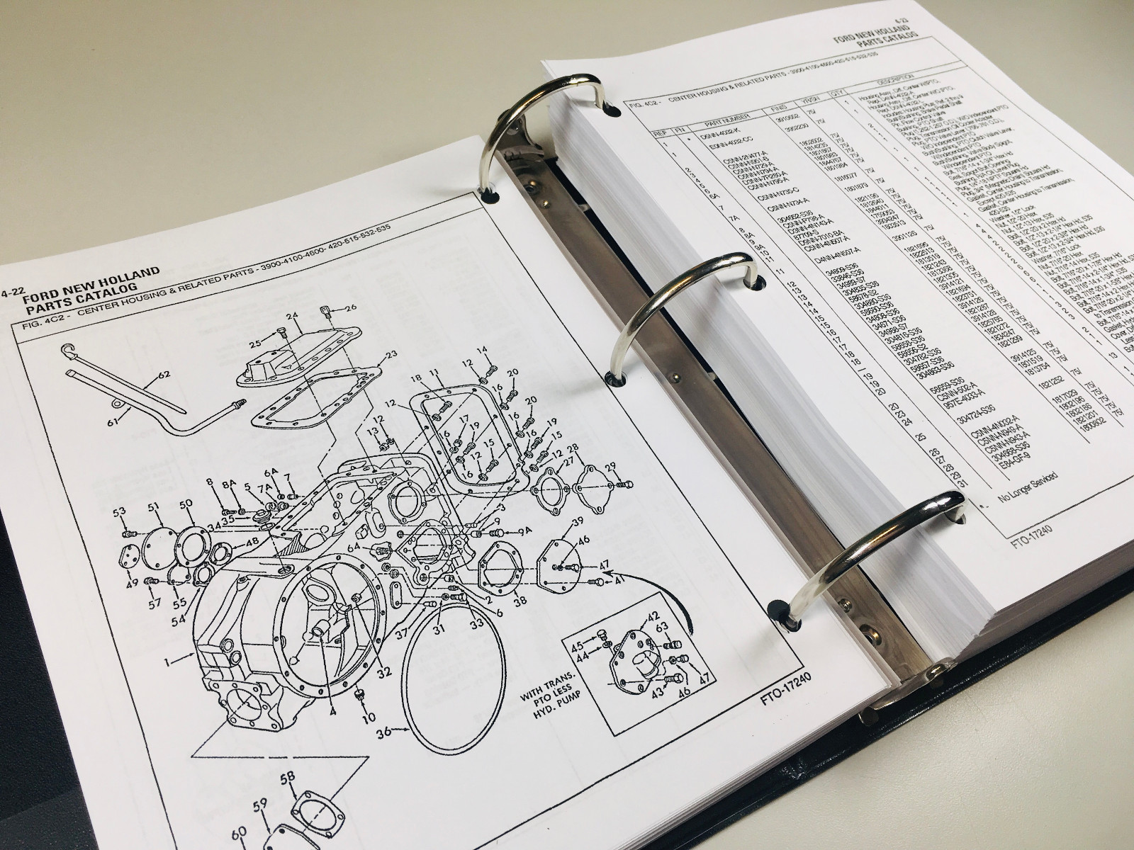 Ford 2600 3600 4600 6600 7600 Tractor Ag & Industrial Parts Manual Catalog Book