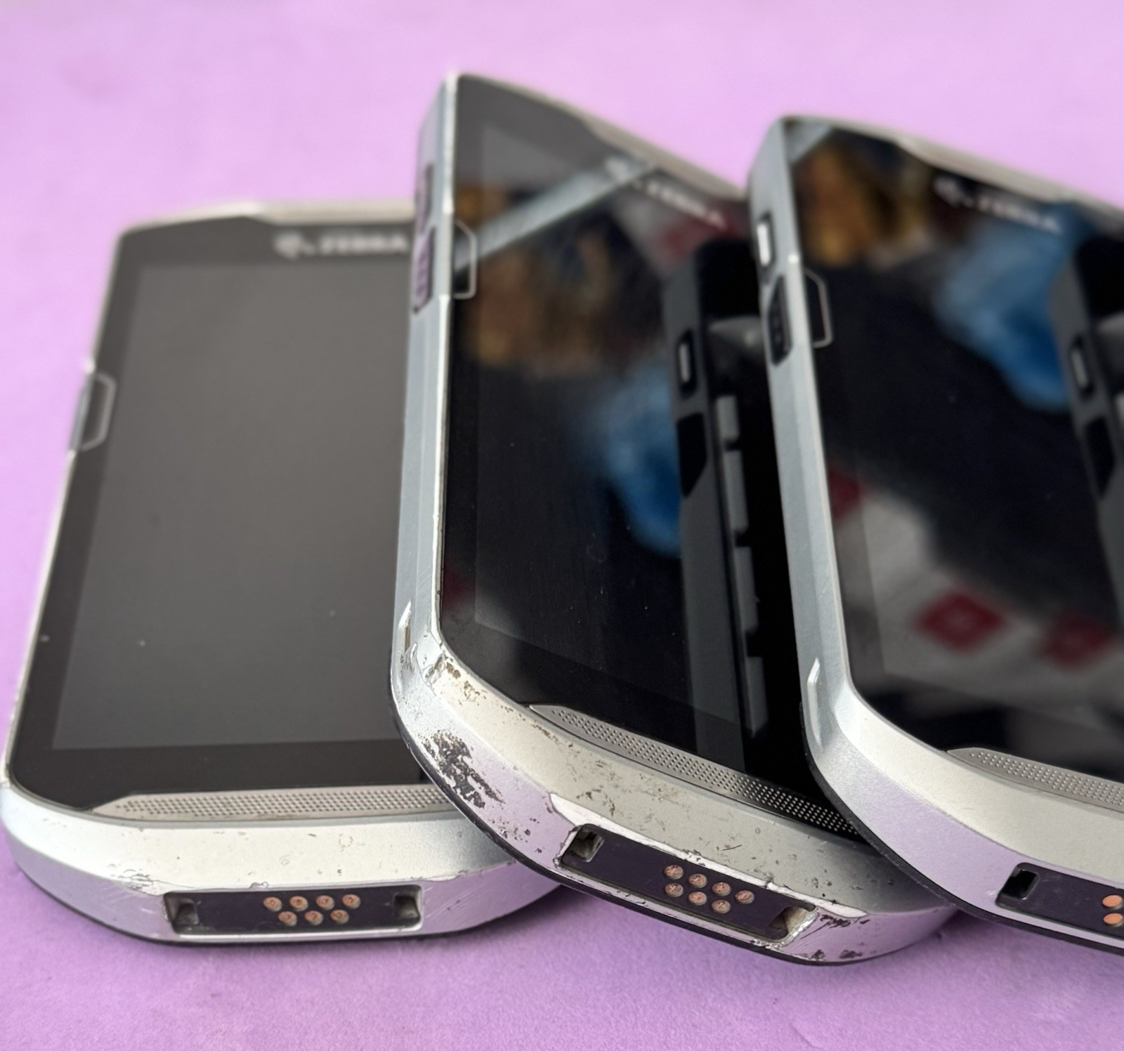 4x *POWER TESTED* Zebra TC56CJ-2PAZU4P-A6 / TC56CJ-1PAZU2P-US Computer Scanners