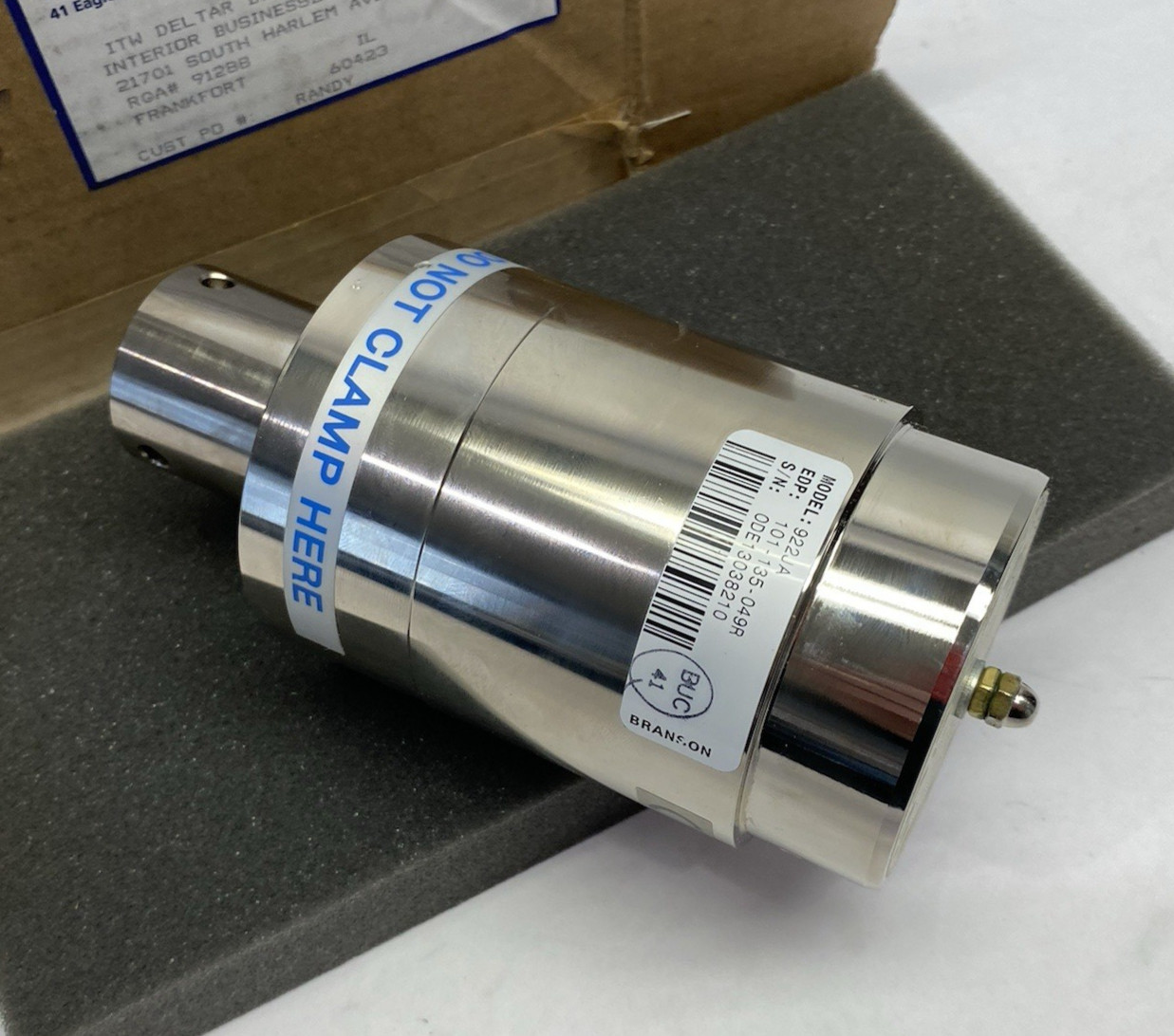 Branson 101-135-049R Ultrasonic 20kHz Converter/Transducer 922JA