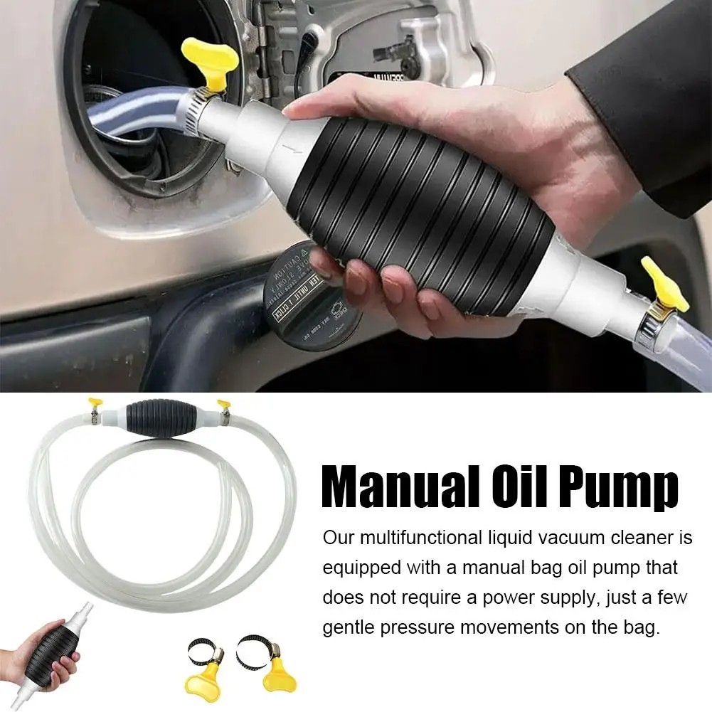 Siphon Hand Pump Portable Manual Car Fuel Transfer Pump for Gas Gasoline Petrol