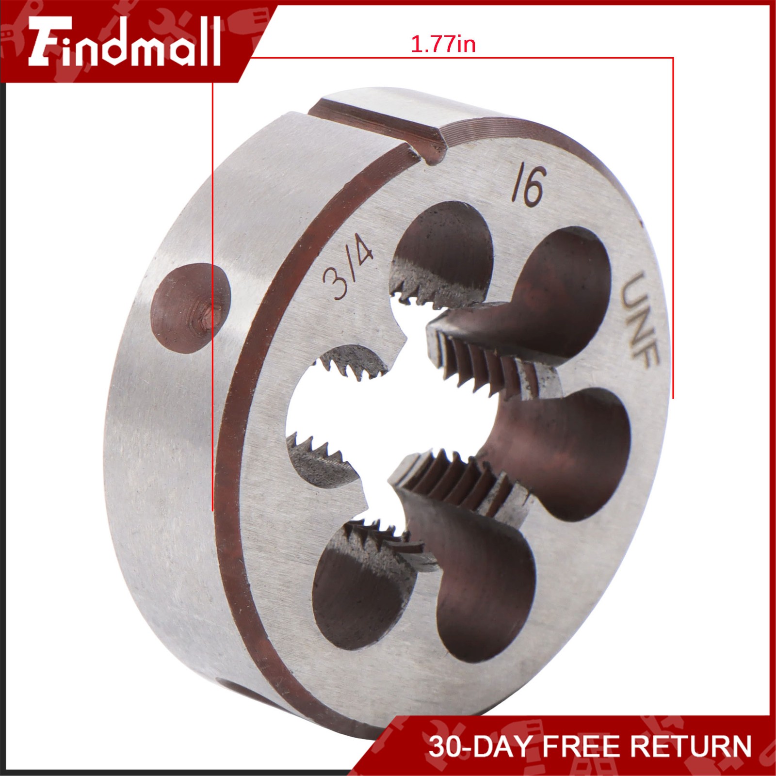 Findmall 3/4″-16 UNF Tap and Die Set Right Hand HSS Threading Gunsmithing 3/4×16