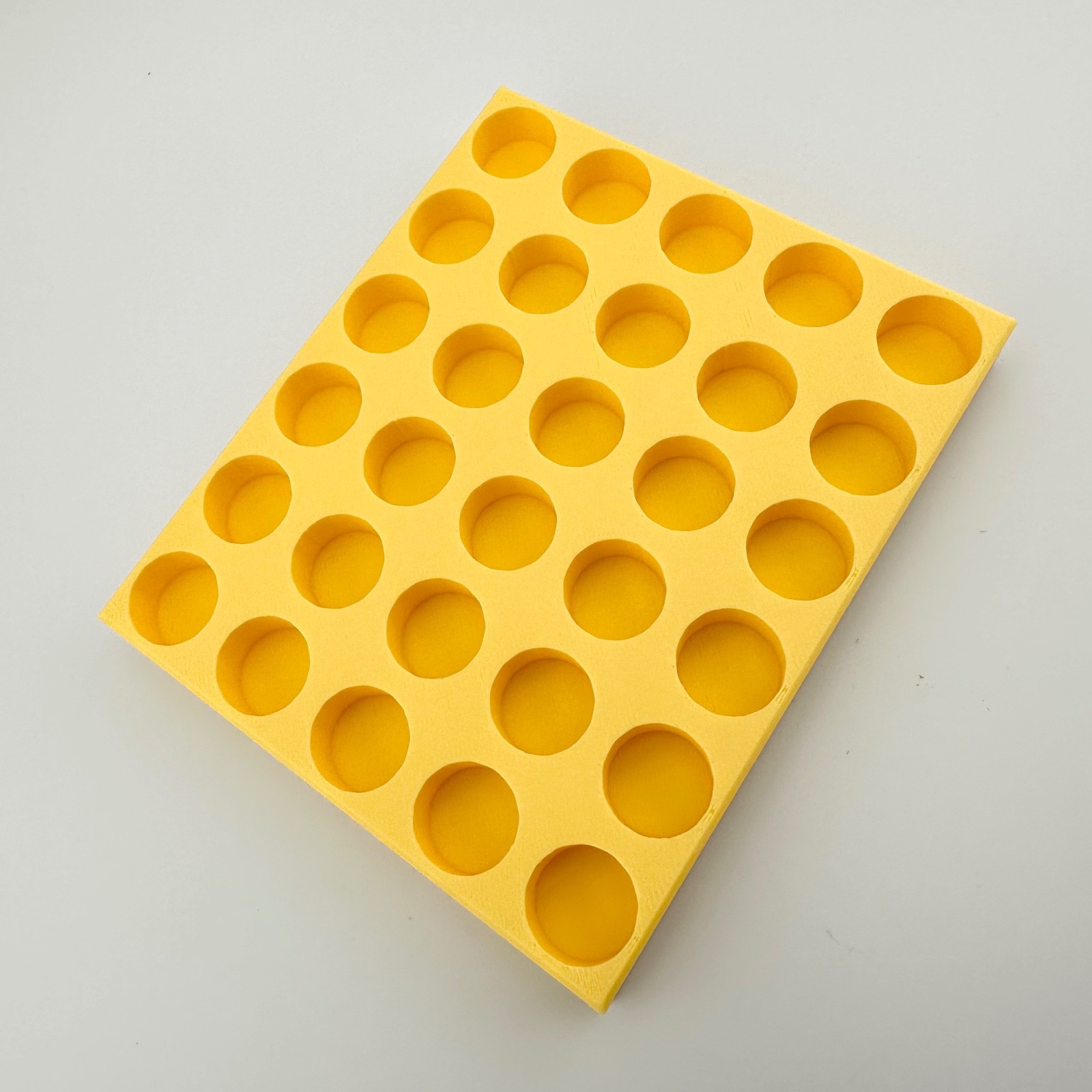 30-Place Ampule/Vial Rack, 15.5 mm Holes × 10 mm Deep – Made in USA