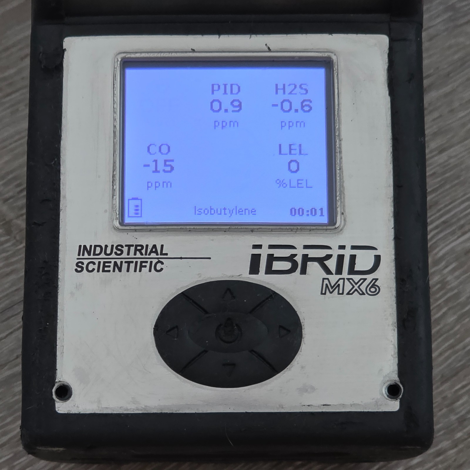 Industrial Scientific iBrid MX6 Pumped Multi-Gas Monitor w/ Charger (READ)