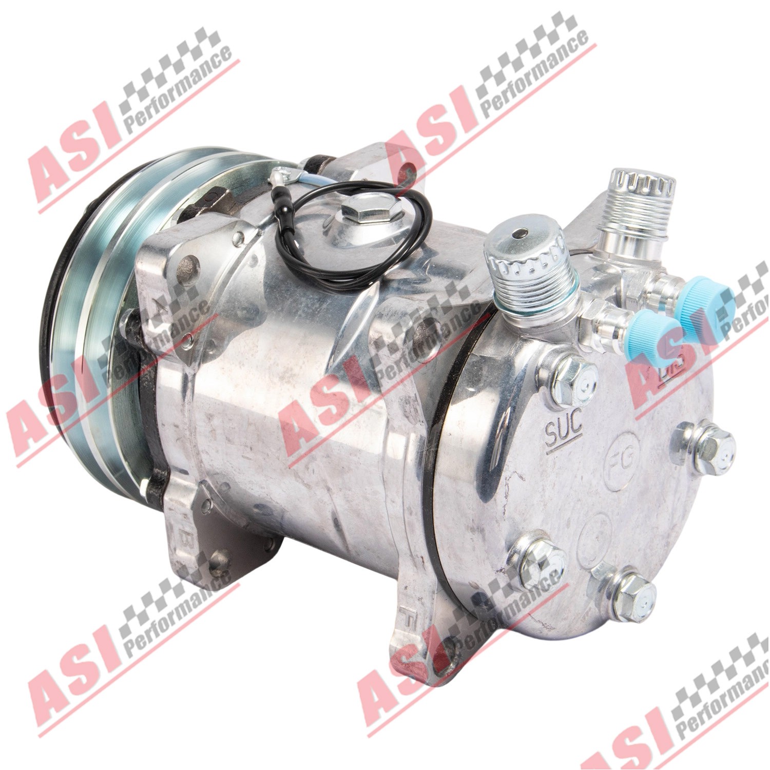 A/C Compressor Sanden 508 Style FOR Chevy Ford GM Hot Rod with V-Belt Pulley US