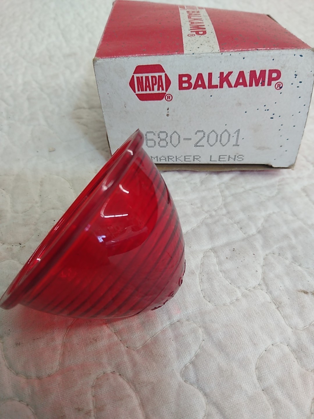 ONE GENUINE NAPA BALKAMP MARKER LENS 680-2001