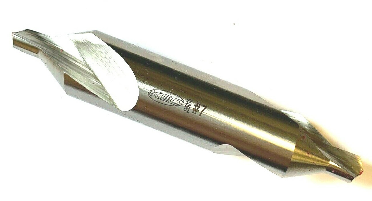 KEO #7 CENTER DRILL (COMBINED DRILL & COUNTERSINK) 60 DEGREE #10700 USA