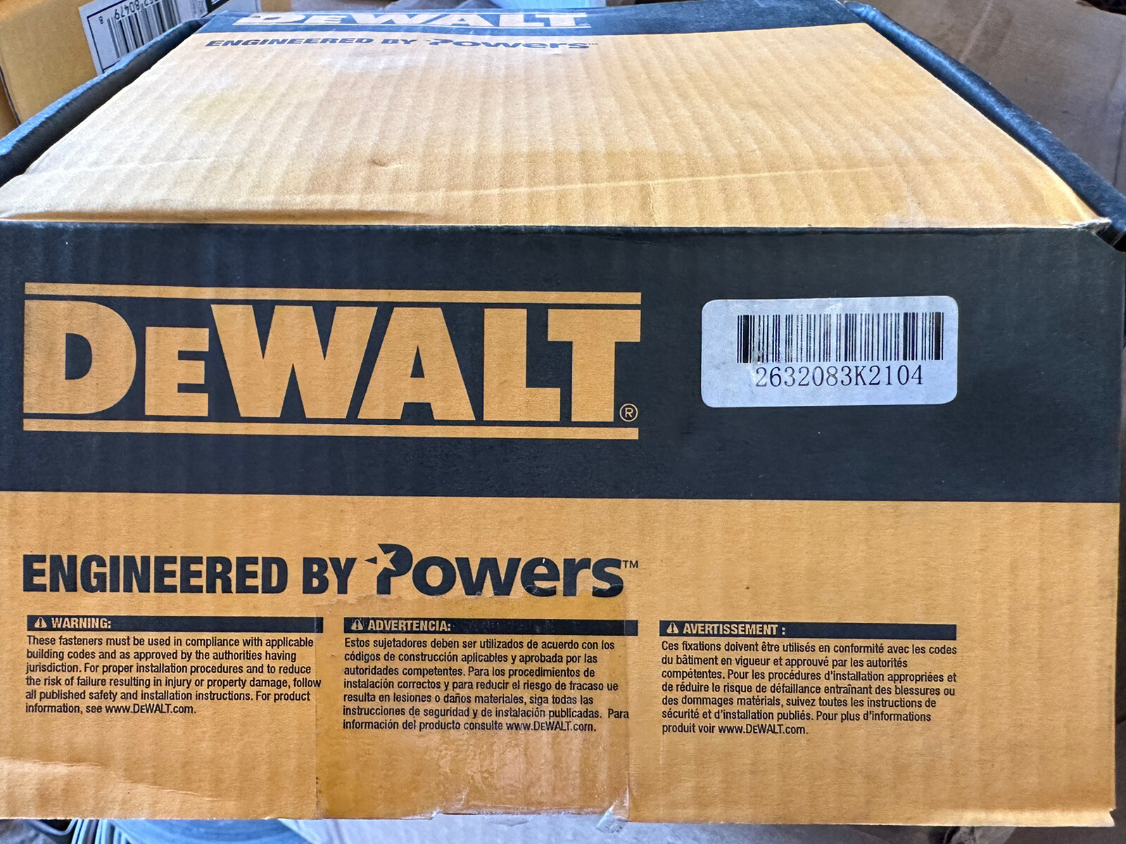 ⚡️(QTY 100) Dewalt Rod Hanger 50378-PWR .300 Head Pin X 1 1/4” W/90 CC Post Nut