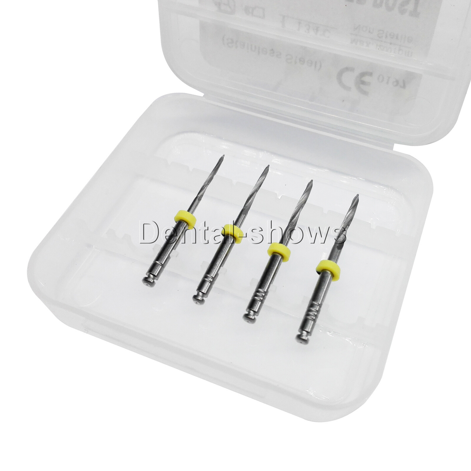 1 Pack Dental Screw Drills For Fiber Post Endodontic Stainless Steel 32mm #1-4