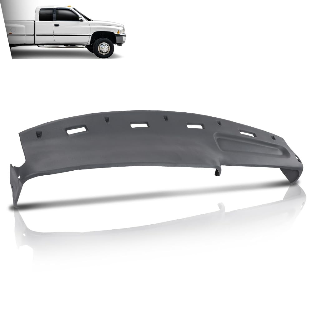 TPE Dash Cover Dashboard Fits Dodge Ram 1500 2500 3500 Truck 1994-1997 Gray
