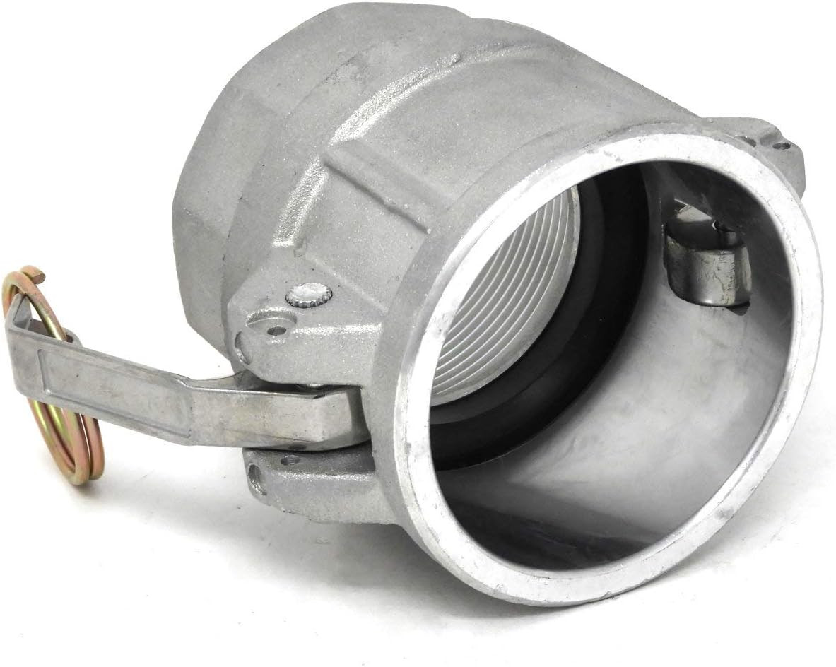 Gloxco Aluminum Type D Cam and Groove Hose Fitting, 2? Female Camlock X 2? Fema