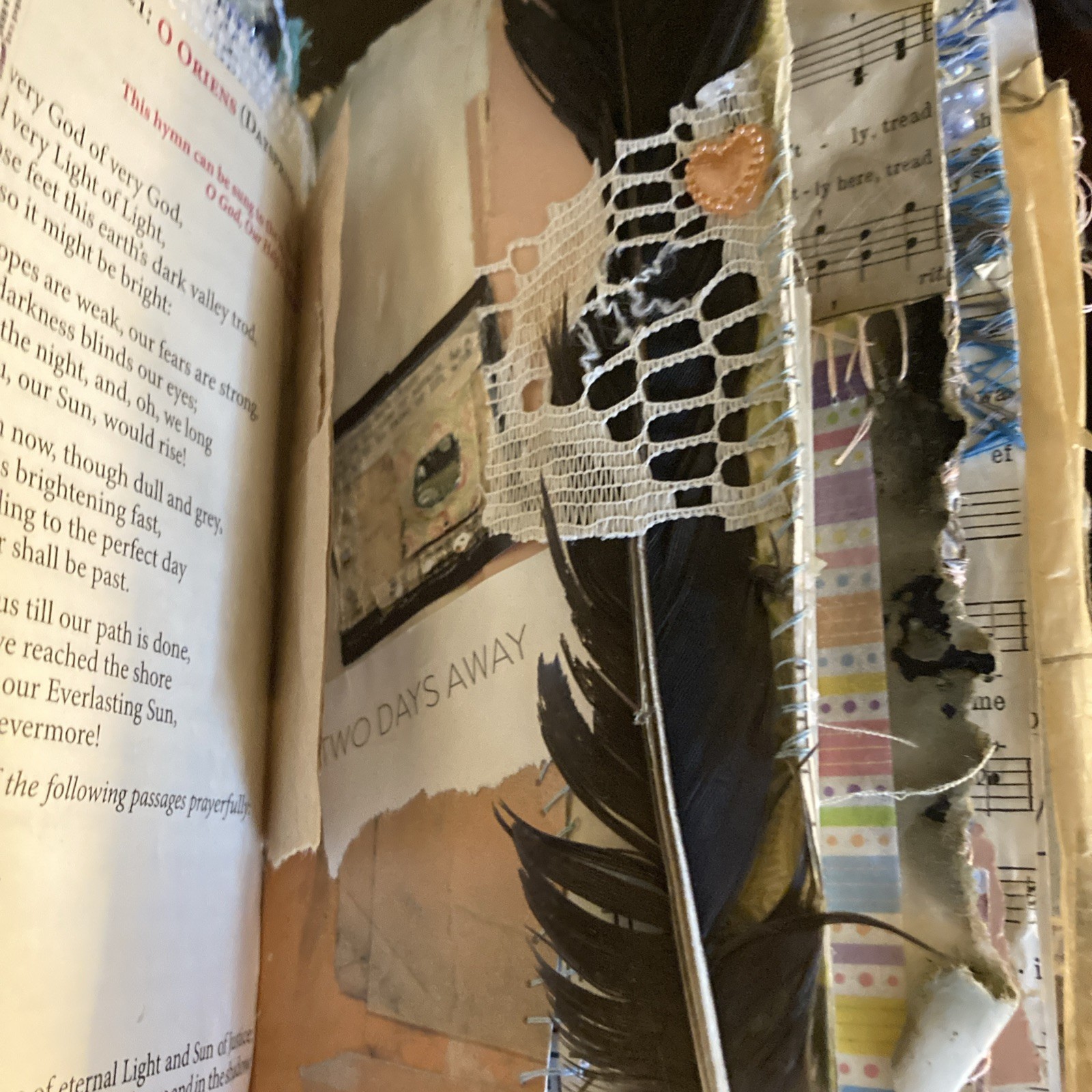 Junk Journal, Grungy, Blooming Table, Coffee Stain