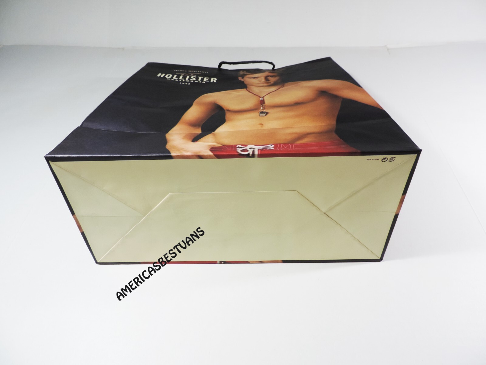 HOLLISTER LOT OF 6 LARGE PAPER BAG,PRE-OWNER, BY ABERCROMBIE COLLECTORS BAGS