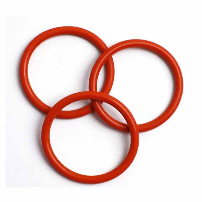 Food Grade O-Ring 5mm Cross Section 18mm-90mm OD Red Silicone Seals O-Rings