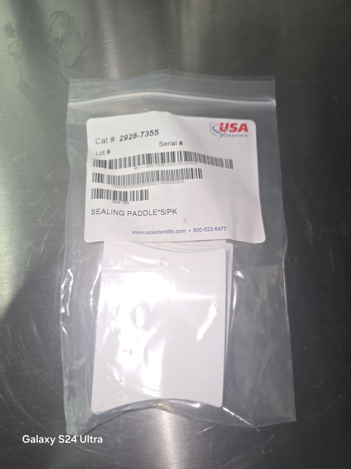 USA Scientific 2928-7355 Sealing Paddle 5/Pack New Laboratory Microplate Sealing