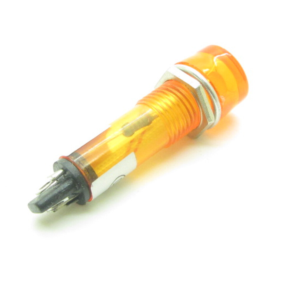 10 x Yellow AC220V 10mm Power Signal Indicator Light Neon Pilot Lamp XD10-3