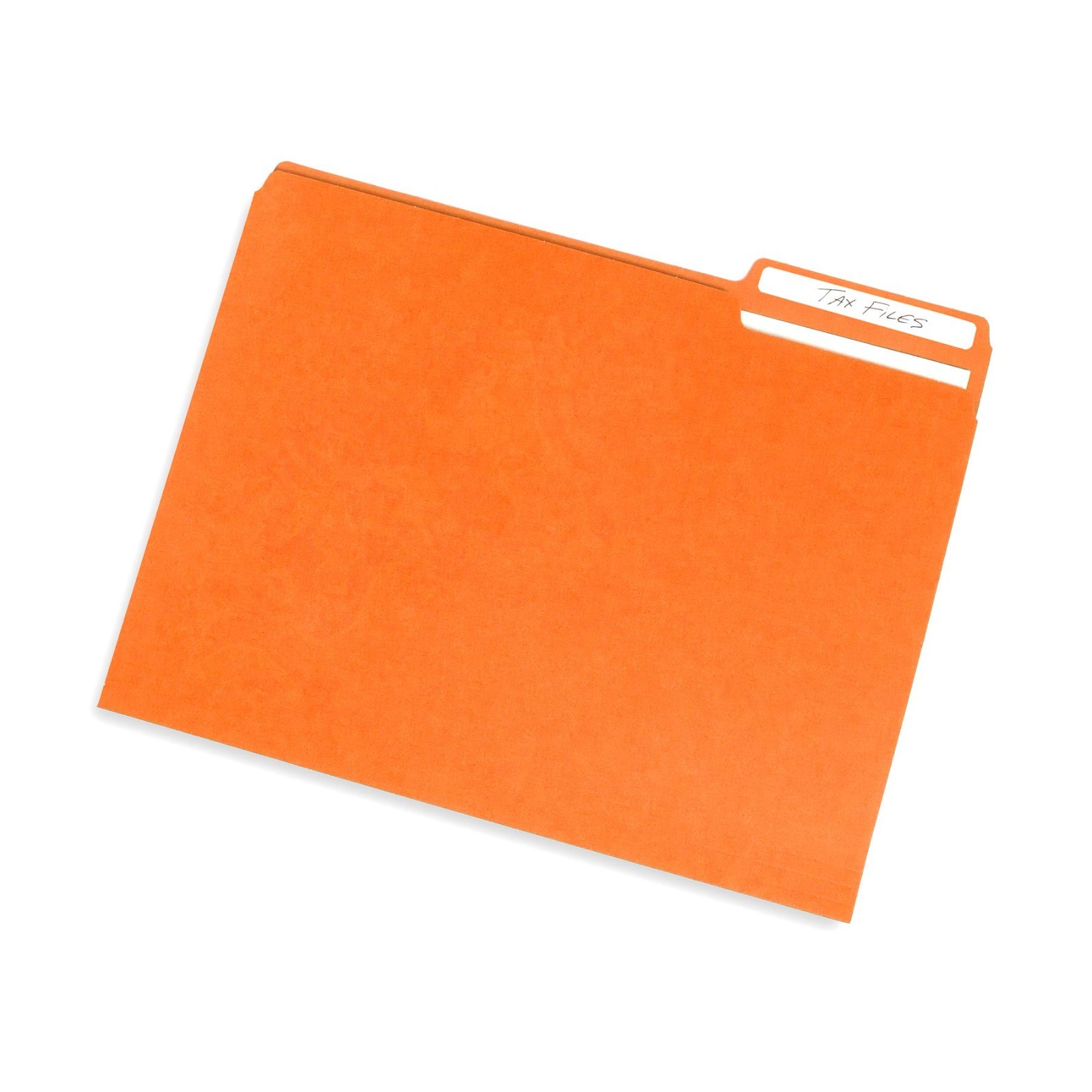 200 Letter Size File Folders – 1/3 Cut Tab, Durable 11pt Paper, Orange – Office
