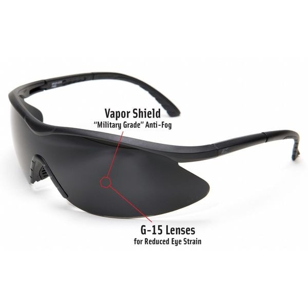 Edge Eyewear Xfl61-G15 Fastlink Vapor Shield, Safety Glasses, Anti-Fog &