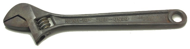Zubi-Ondo 10″ Crescent Adjustable Wrench No 101-10″ Made in Spain Used