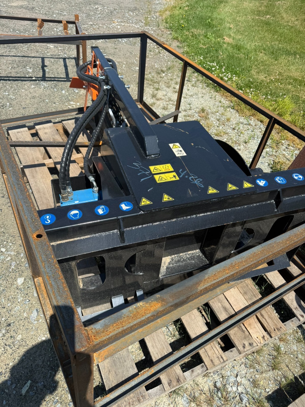 48″ Heavy Duty Skid Steer Ditch Trencher 6″ Agrotk ECSSCT72 Full Size – 12-20GPM