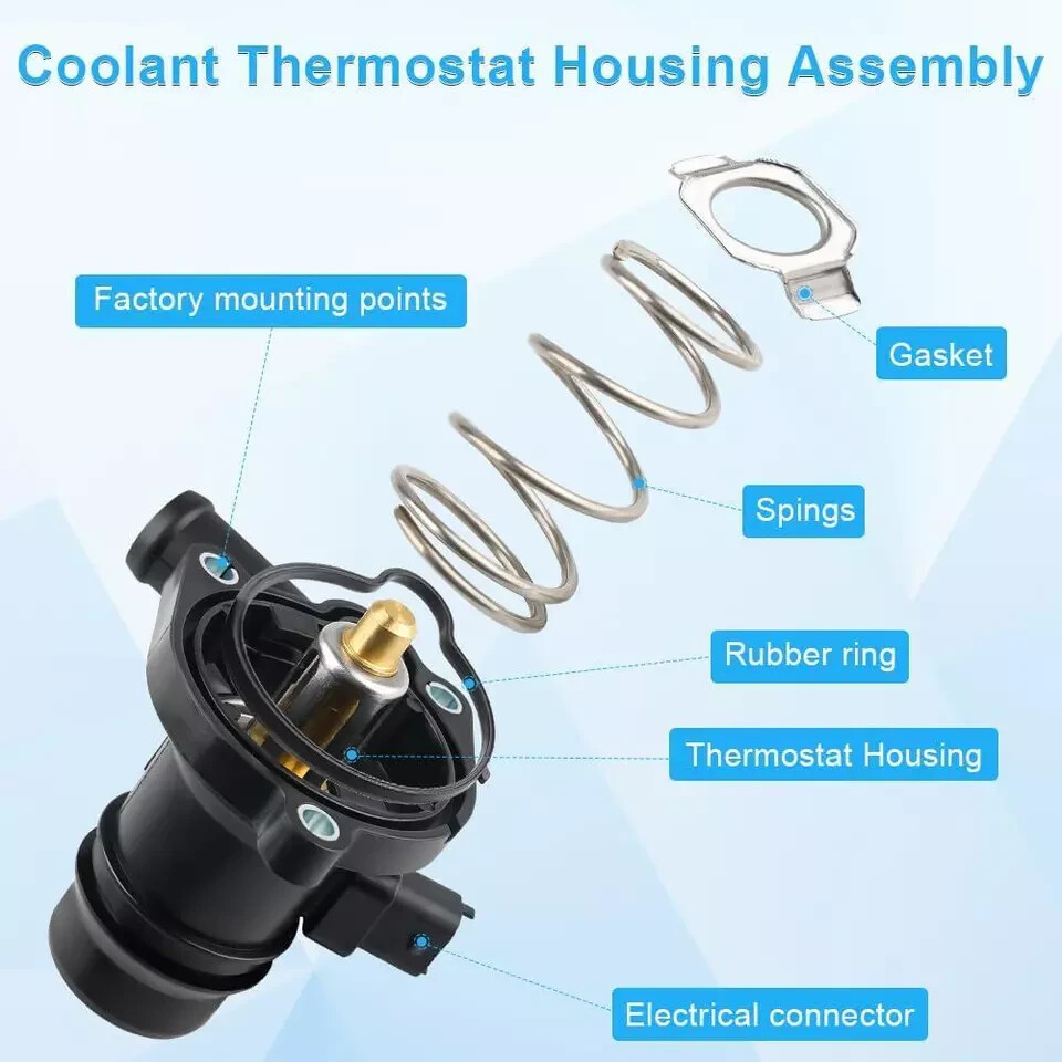 55565336 Engine Coolant Thermostat Housing Assembly Compatible With 2011-2016