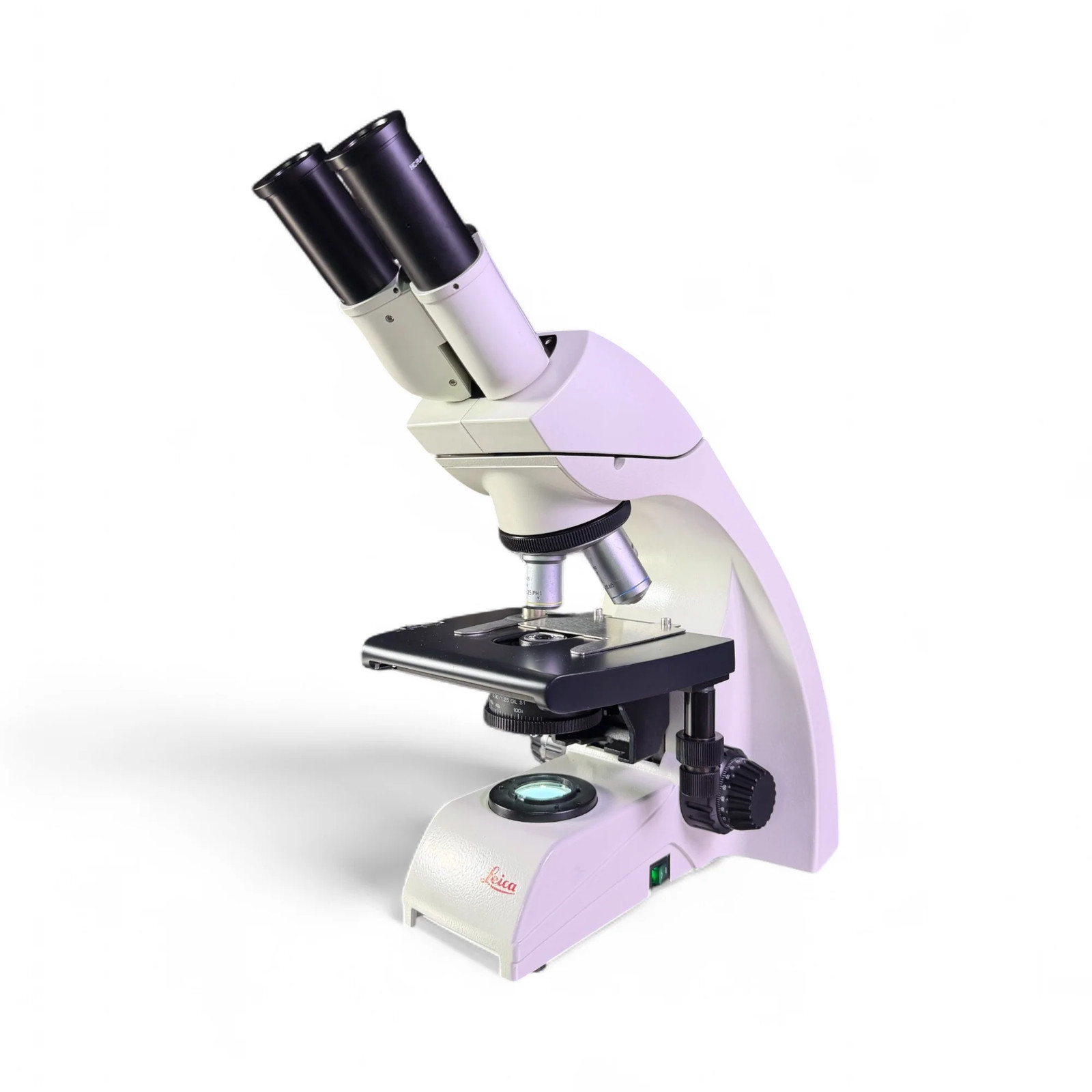 Leica DM500 Compound Microscope w/ 4x 10x 40x 100x Objectives HC PLAN S 10x/18