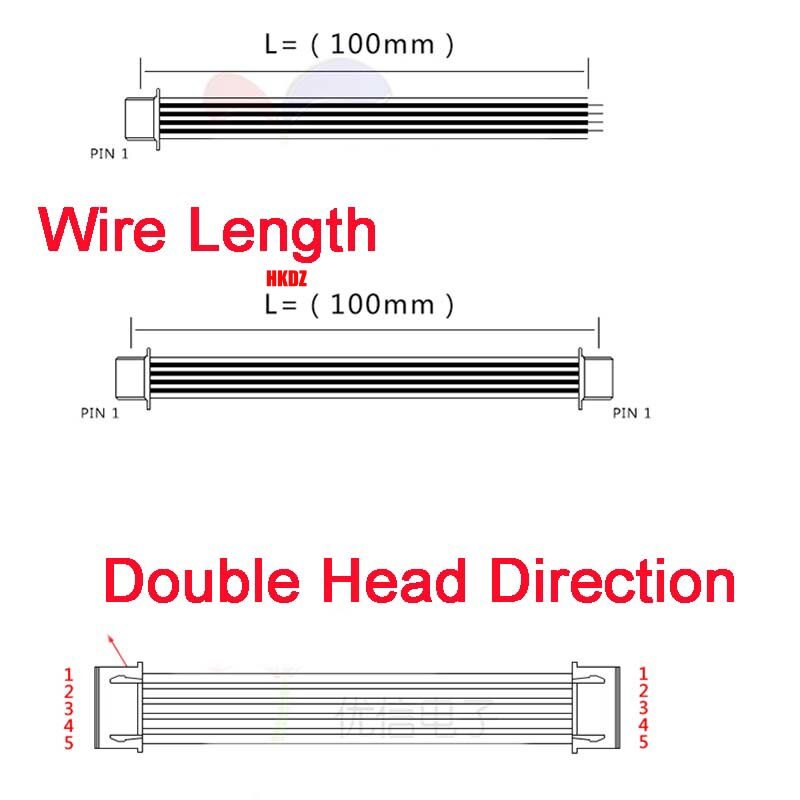 JST SH1.0mm SH1.25mm ZH1.5mm 2-10Pin Micro Connector PCB Socket Plug Wire Cable