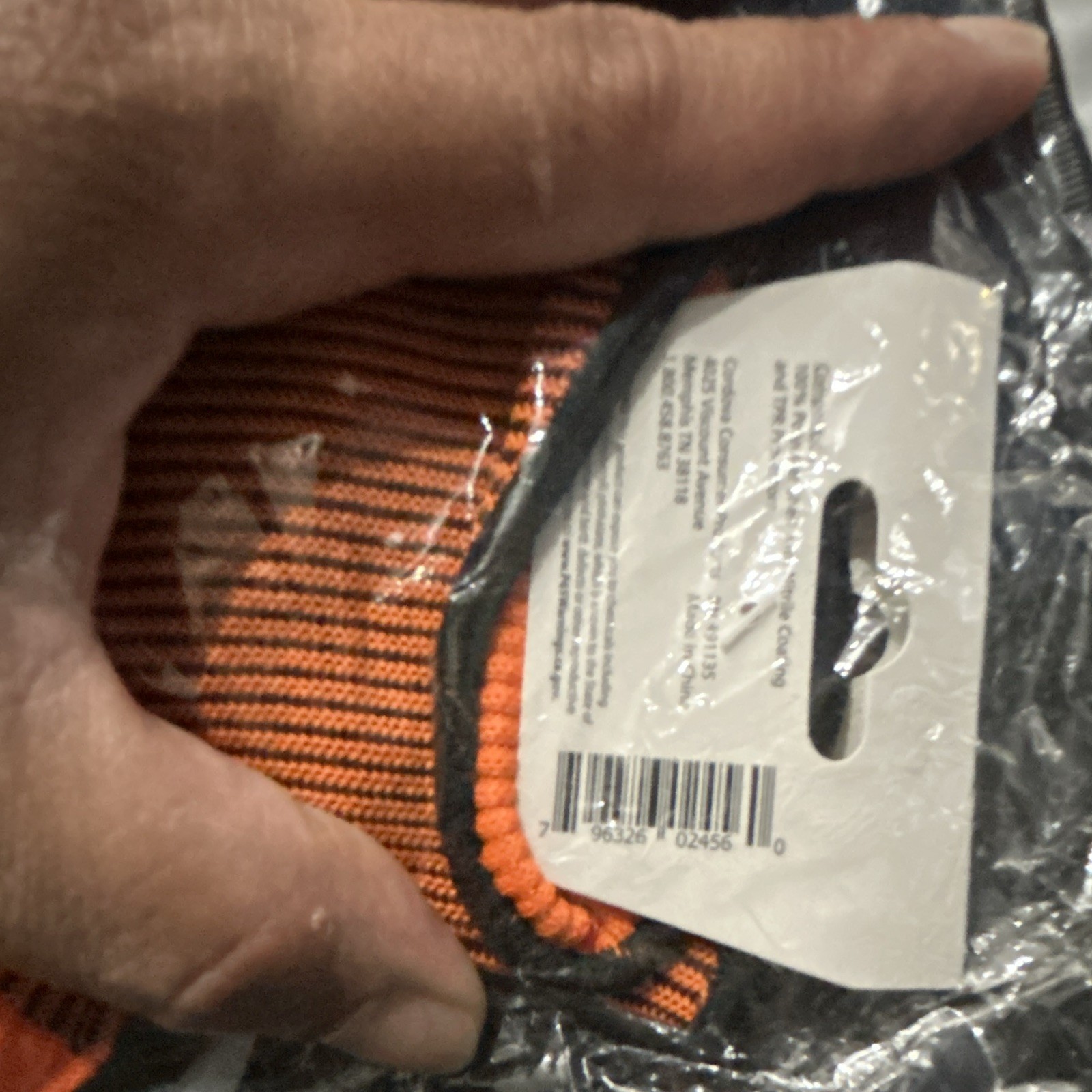 CORDOVA Hi-Vis Impact Nitrile Coated Palm Work Gloves XL Black/Orange 1740XL