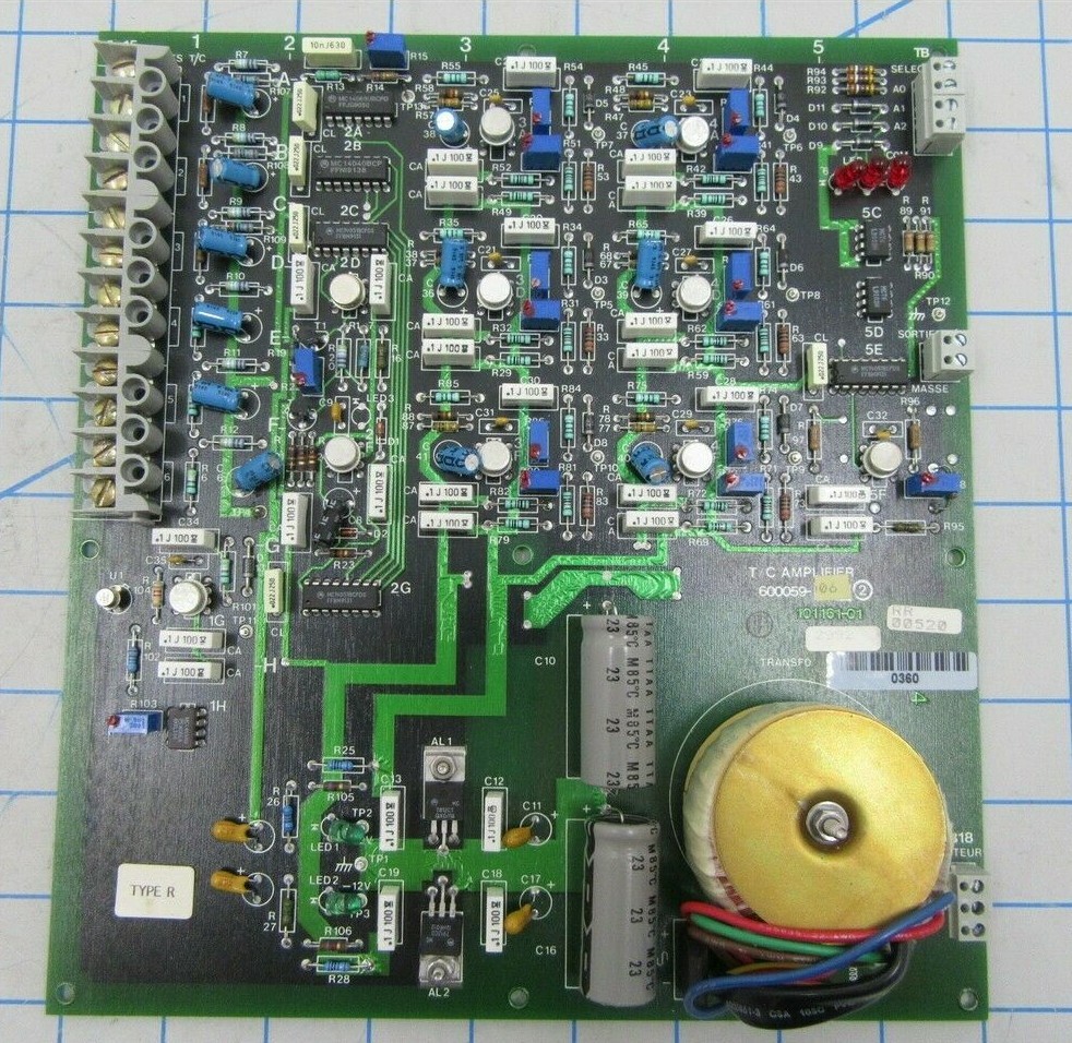 600059-06 / PCB ASSY, T/C AMPLIFIER 101161-01 / SVG THERMCO