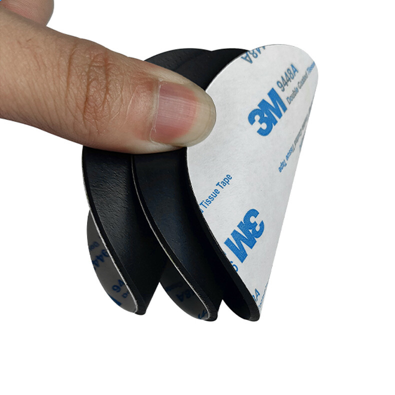 Black Round Self Adhesive Backing Silicone Rubber Non-slip flat Pads Protector