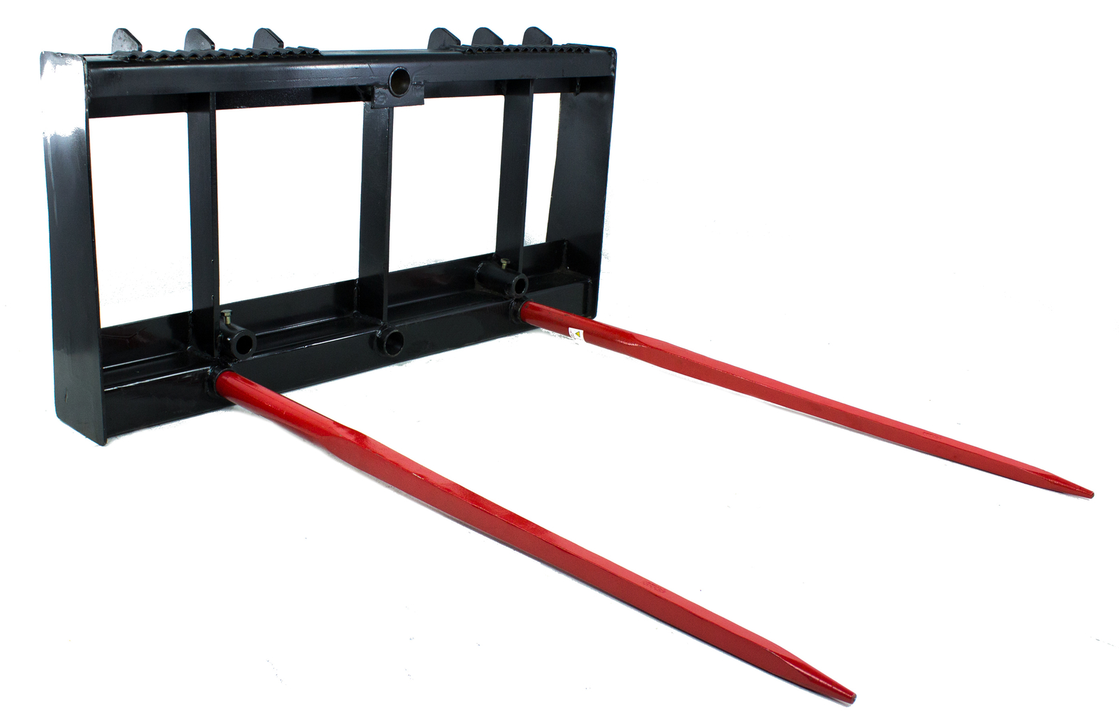 Titan Attachments HD Skid Steer Hay Frame Attachment, Two 39″ Hay Spears
