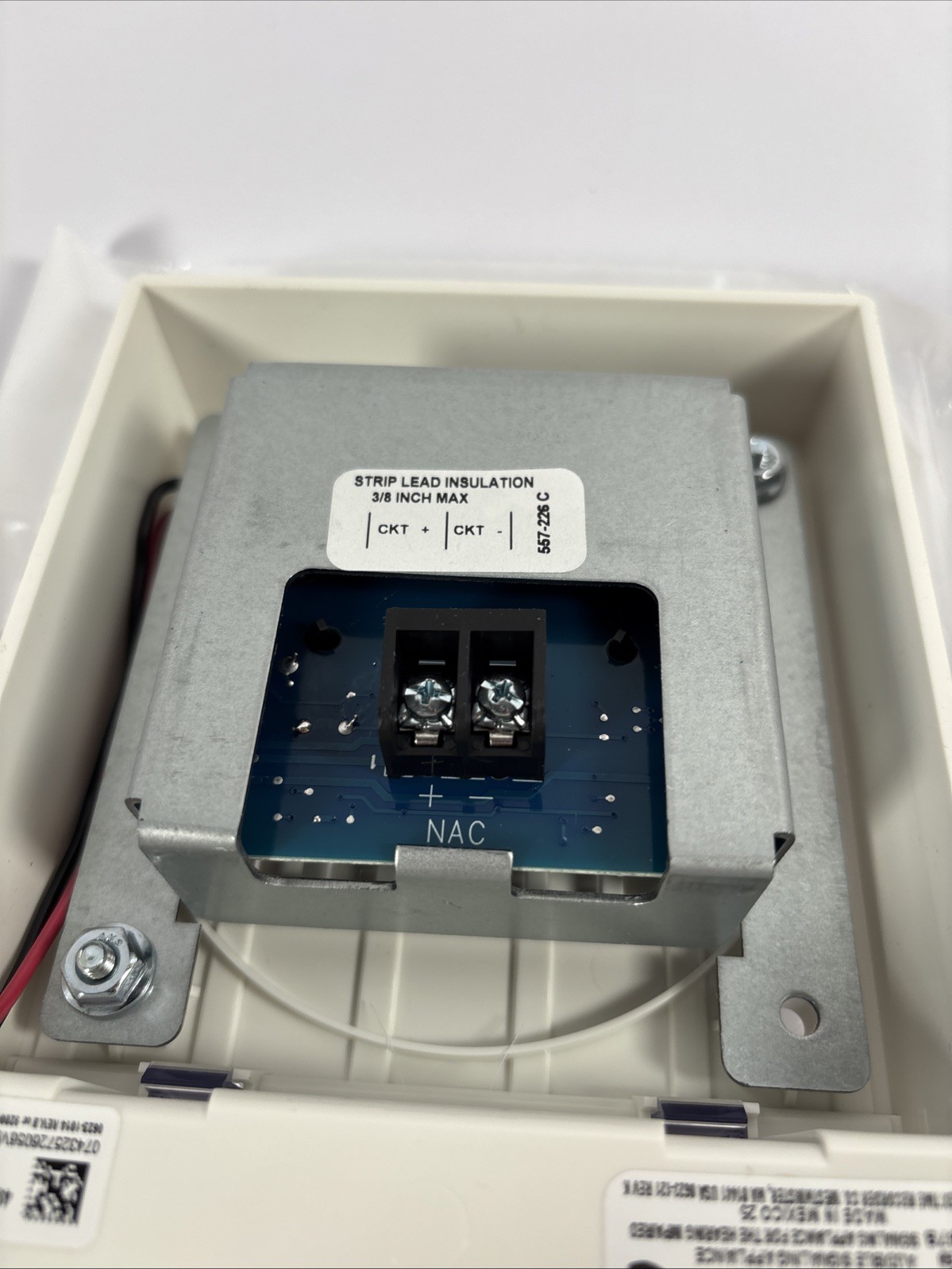 Simplex 4906-9130 Ceiling Mount Multi-Candela Horn Strobe – White 0743257