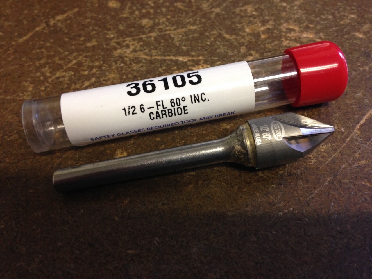 1/2″ 60 DEGREE 6 FLUTE CARBIDE COUNTERSINK