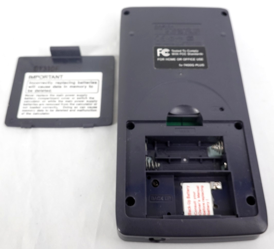 Casio FX-7400G Plus Power Graphic Graphing Calculator Manual Cover Black tested