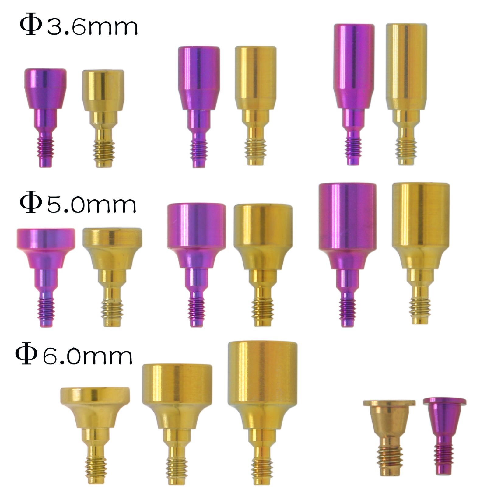 Locator/Healing Cap Abutment Transfer lab Analog for NobelBiocare NP/RP Hex Plat