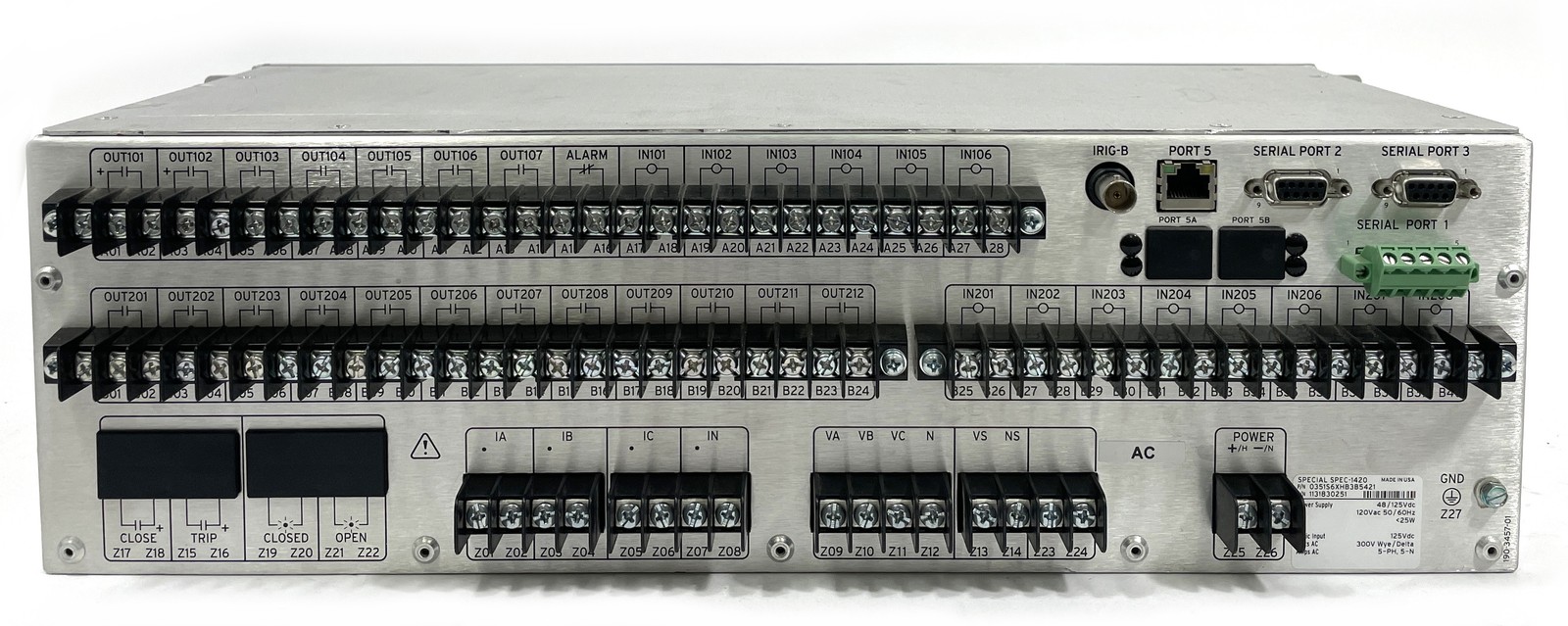 Schweitzer Engineering SEL-351S Protection System 0351S6XHB3B5421