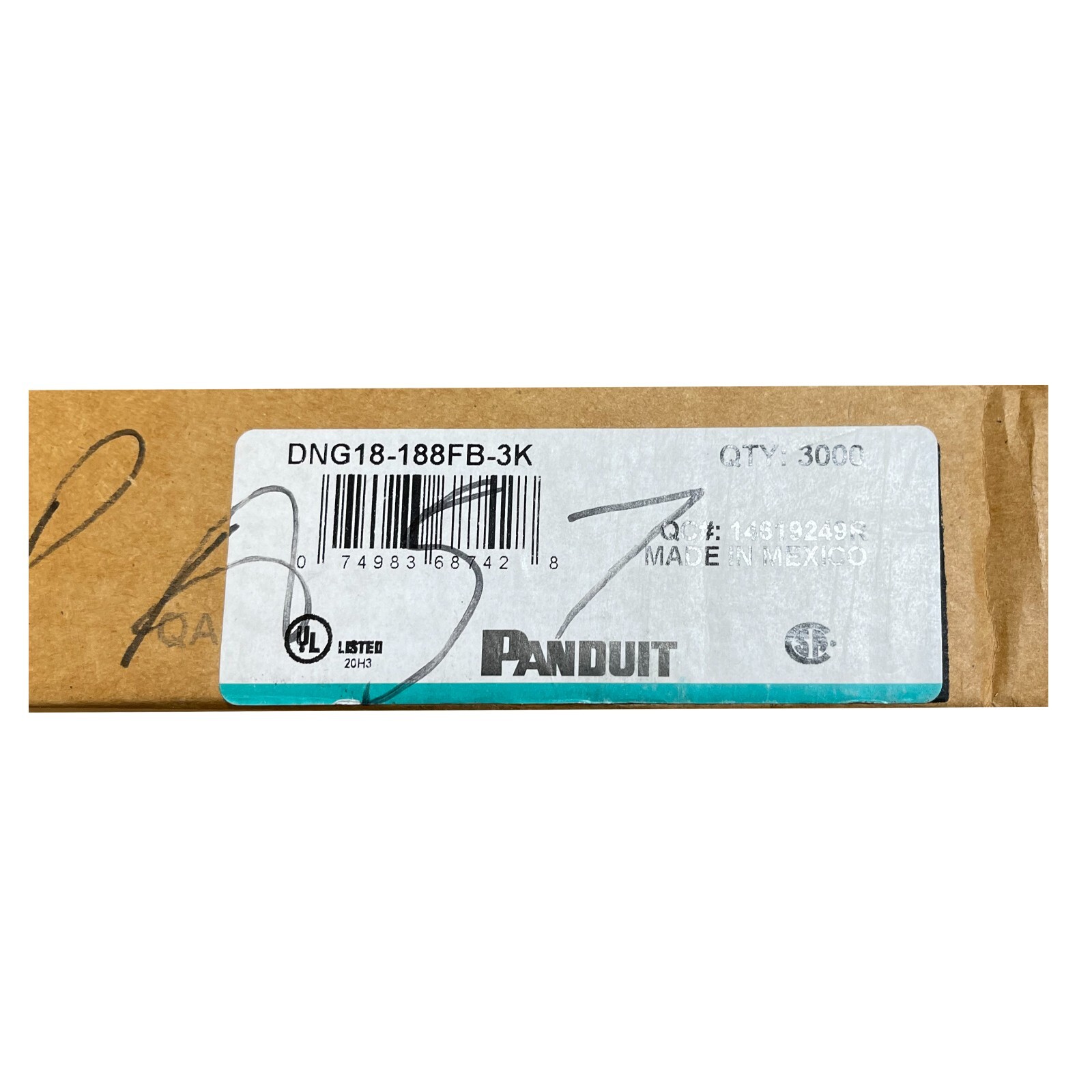 Panduit DNG18-188FB Nylon Female Quick Disconnect 22-18 AWG .187 Tab – 3000 Pack