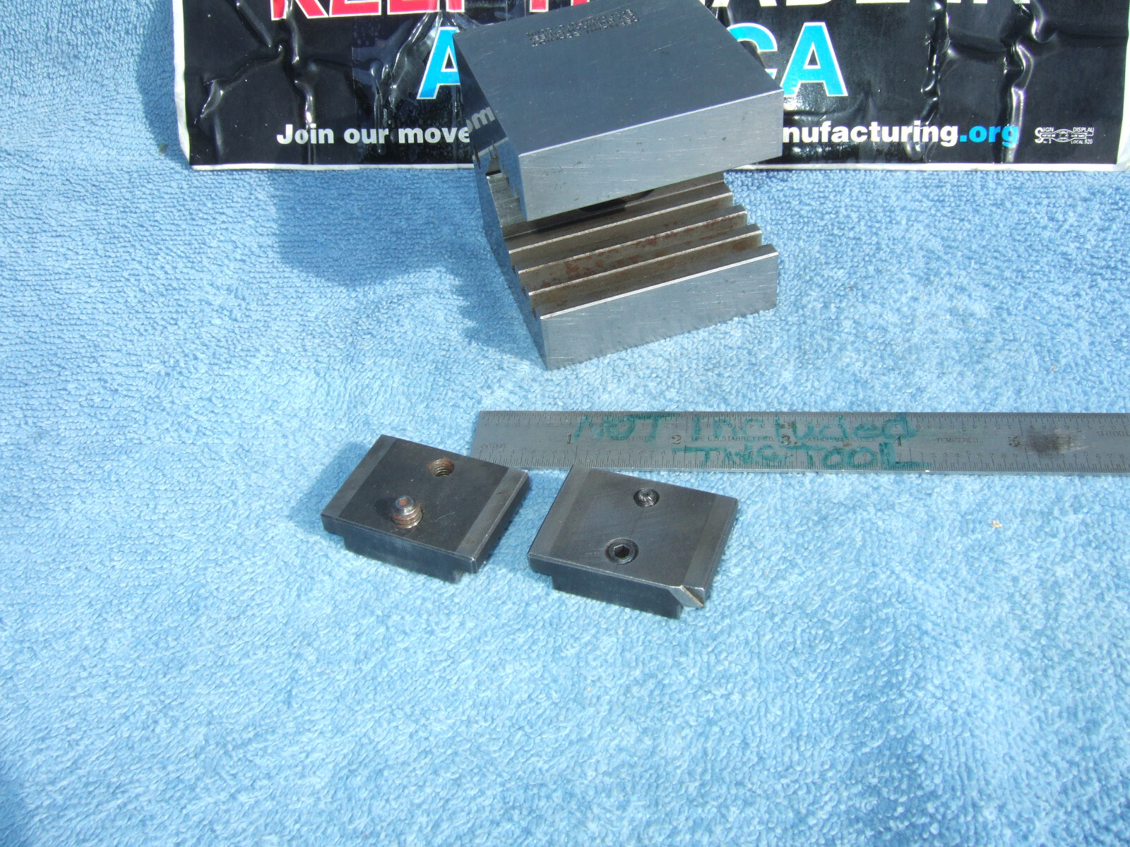 HERMANN SCHMIDT UCV W/CLAMP SQUARE GRIND V-BLOCK TOOLMAKER MACHINIST USED
