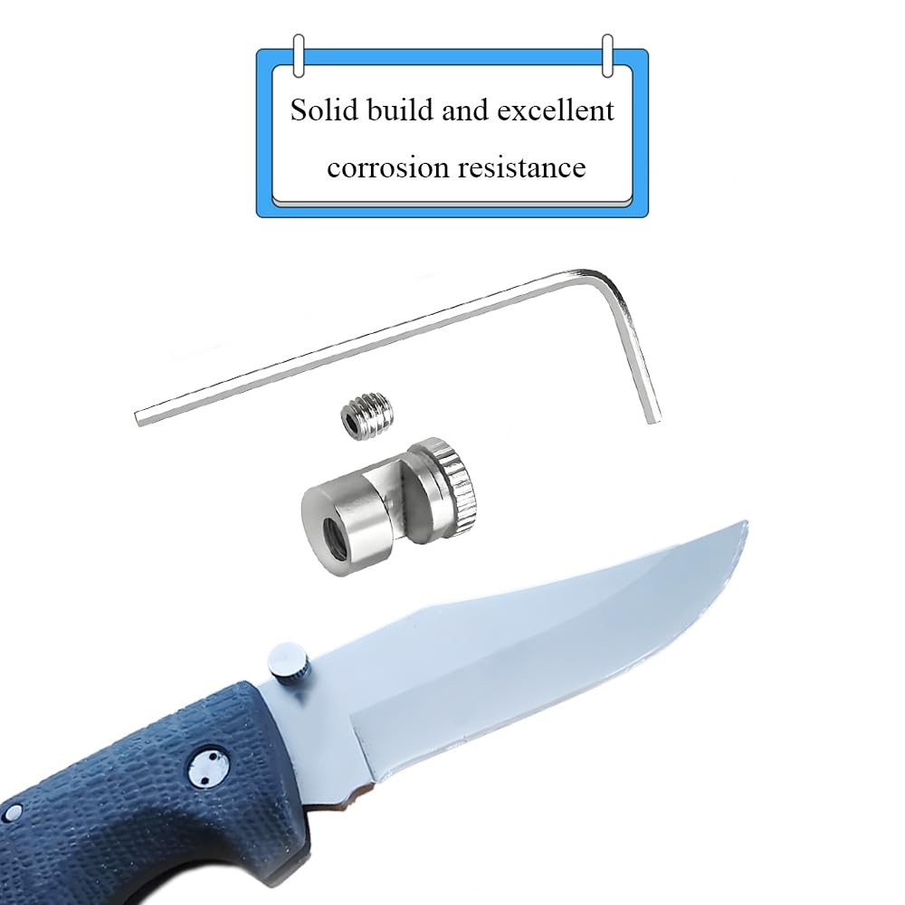 Thumb Stud Replacement Thumb Bar Sliver for Folding Hunting Knife Blade Thick…