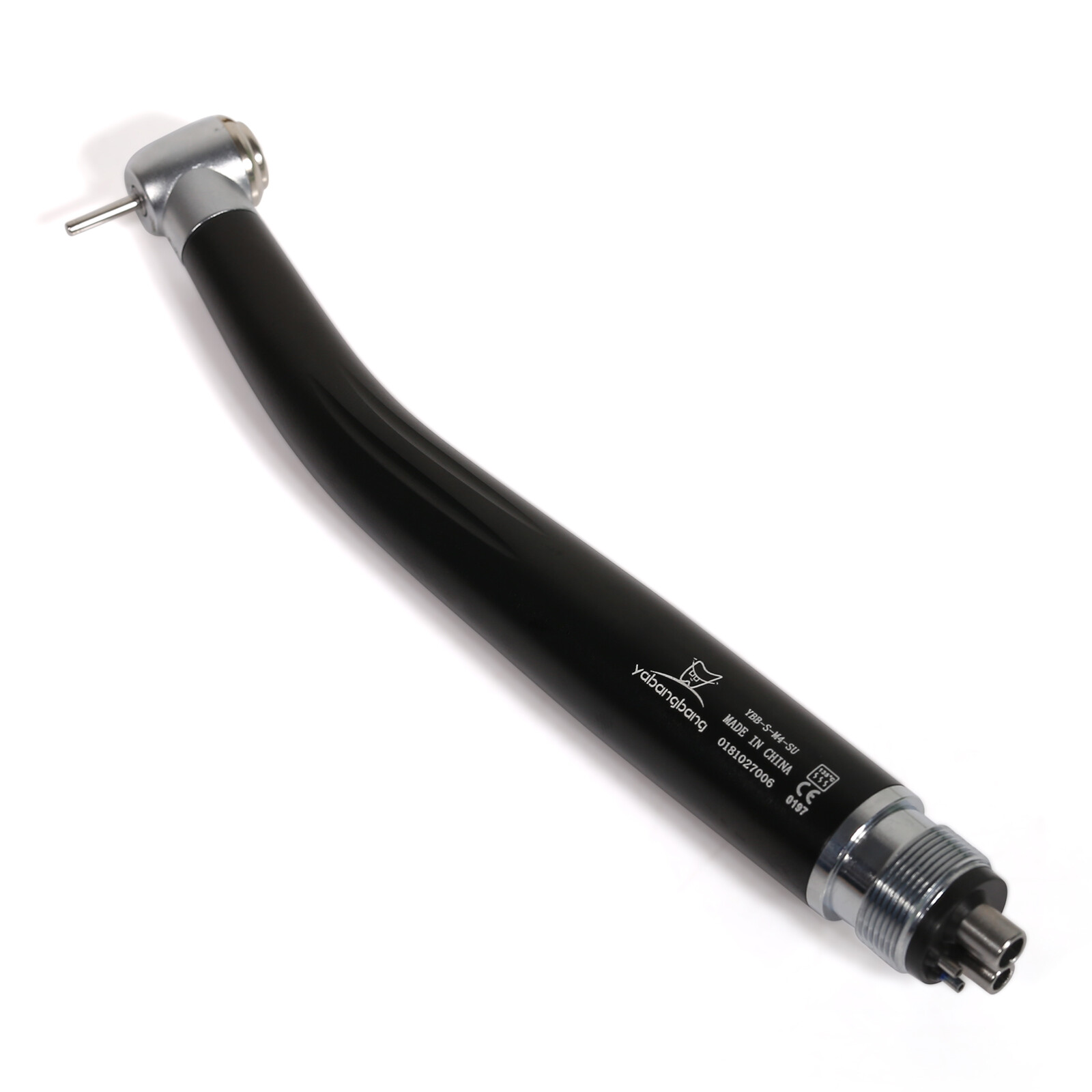 Dental High Speed Handpiece Push 4Holes Standard Head Turbine Black