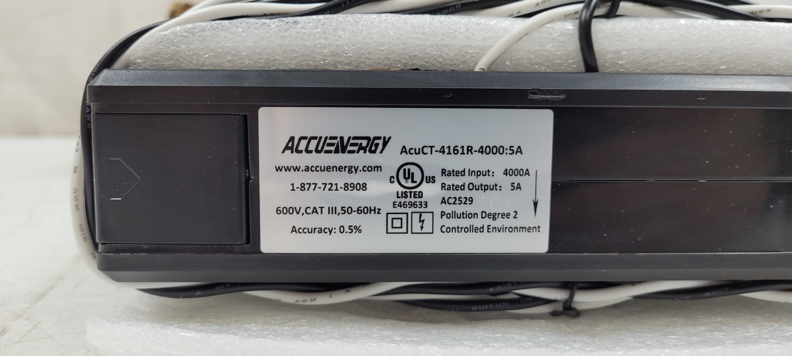 ACCUENERGY AcuCT-4161R-4000:5A-0.3B.09 Split Core Current Transformer, 4000A