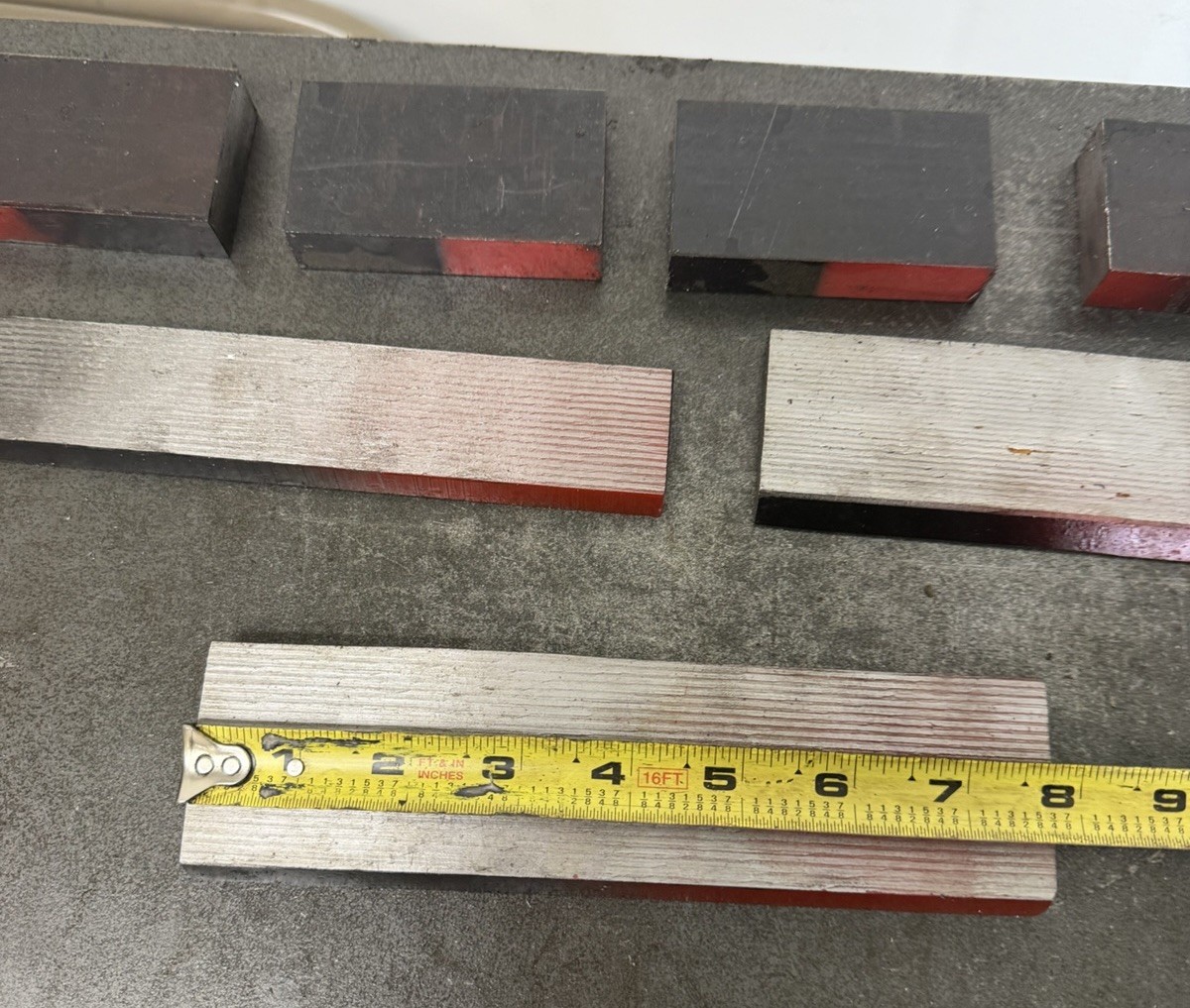 4140 Alloy Steel Bar Lot – Round/Flat/Cutoff Pieces – 7 Pieces – 10.15 LBS