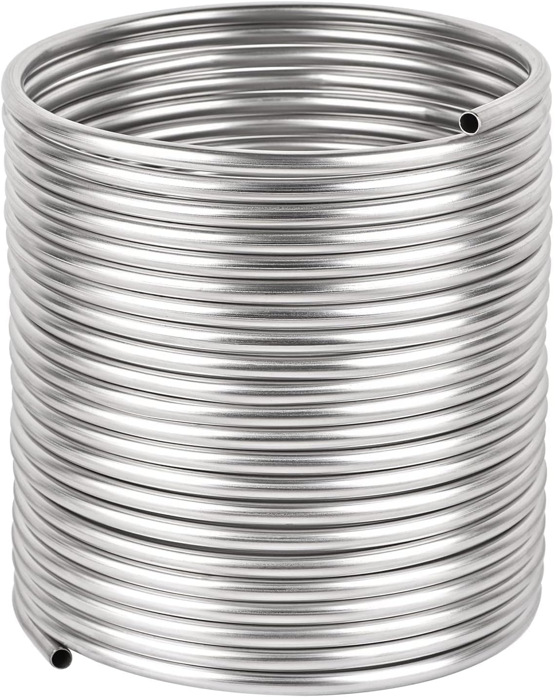 3/8″ X 50Ft 304 Stainless Steel Tubing Coil, Immerson Tubing Coil for Ice Bath W