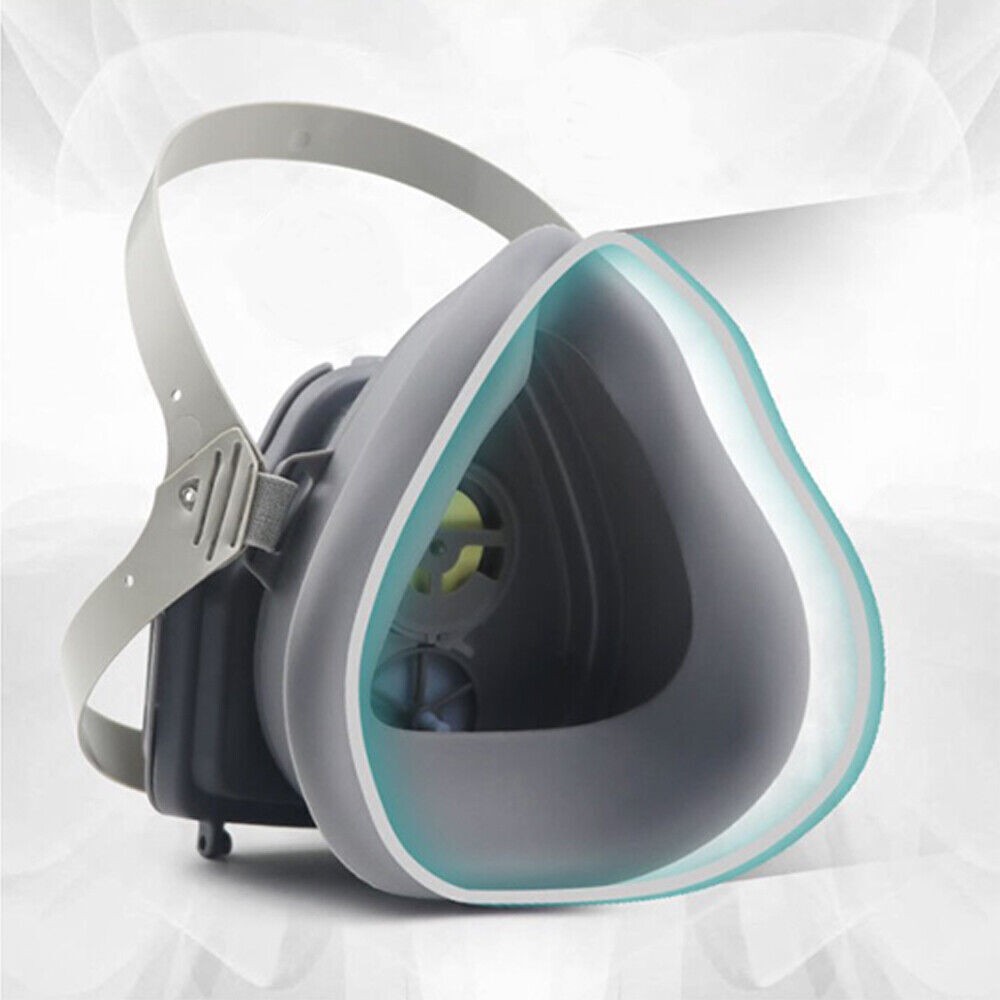 Safety Gas Mask Respirator Half Face For Painting Spraying Facepiece +20 Filters