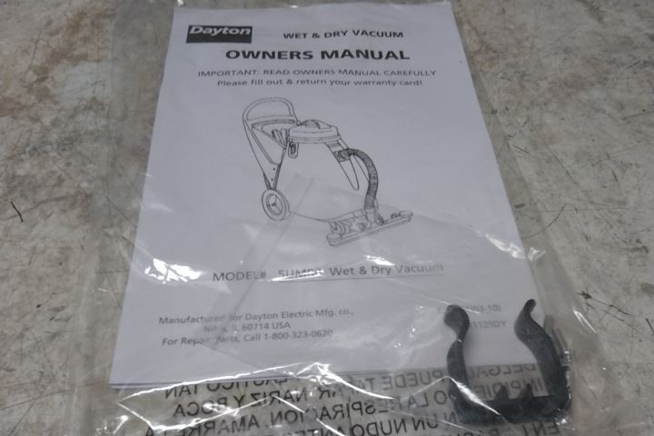 Dayton 5UMR0 1 Peak HP 120V 18 Gal Tank Size Wet/Dry Shop Vacuum